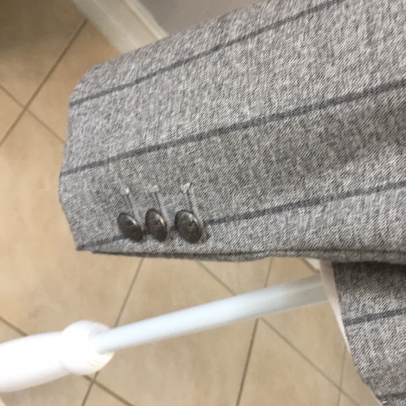 Banana Republic heather& gray stripe  jacket/ blazer - Picture 5 of 8